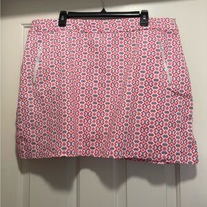 Women’s Ruby Rd. Pink and Blue Patterned Skort Size 18W